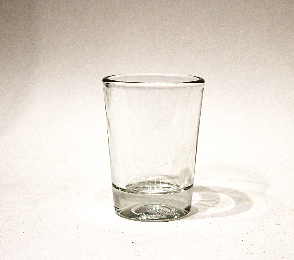 Wind- Teelicht, Glas  8,5 x 6,5 x 6,5